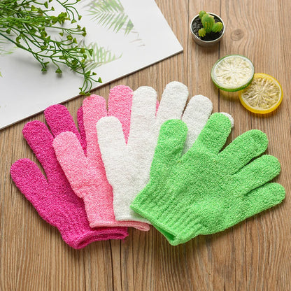 Exfoliating Bath Gloves Set for Smooth Skin