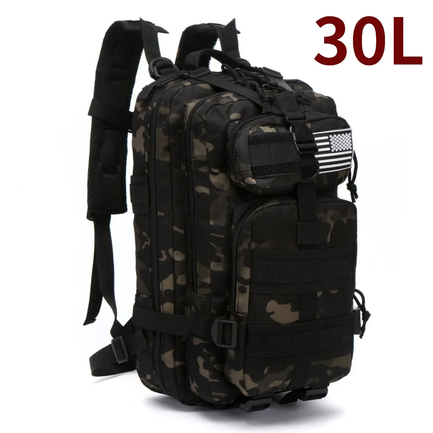 HookUpCo. 30L Waterproof Tactical Backpack