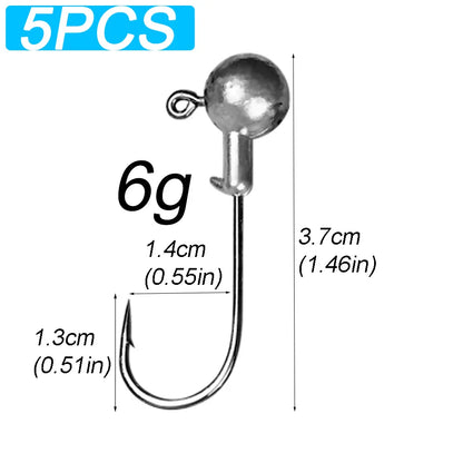 HookUpCo. Versatile Jig Head Hooks for Bass Fishing - HookUpCo.