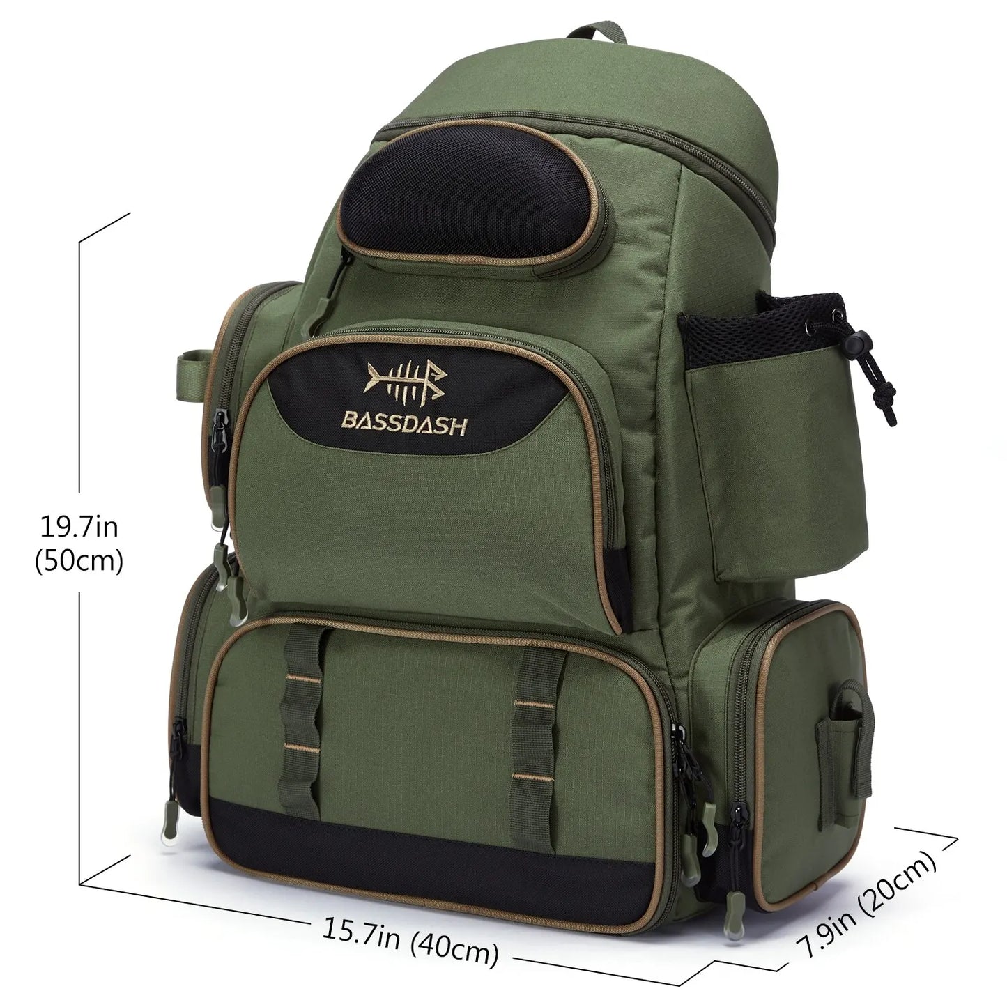 Lightweight Tactical Fishing Tackle Backpack - HookUpCo.