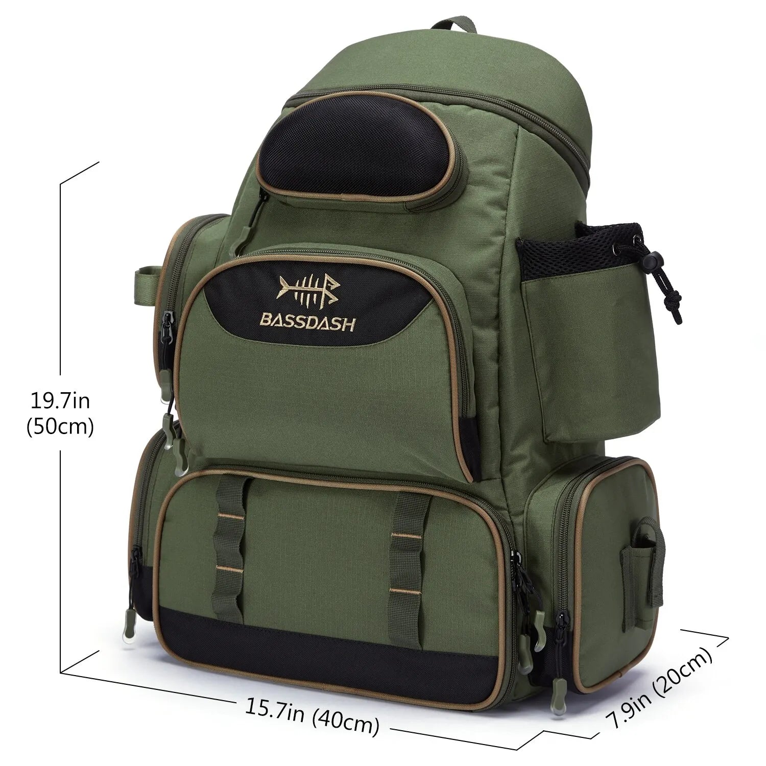 Lightweight Tactical Fishing Tackle Backpack - HookUpCo.