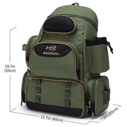 Lightweight Tactical Fishing Tackle Backpack - HookUpCo.