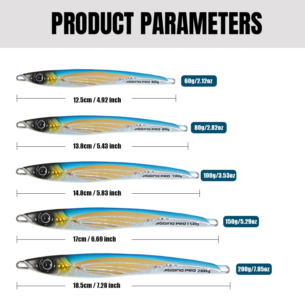 Heavy-Duty Metal Jig for Tuna and Kingfish Fishing