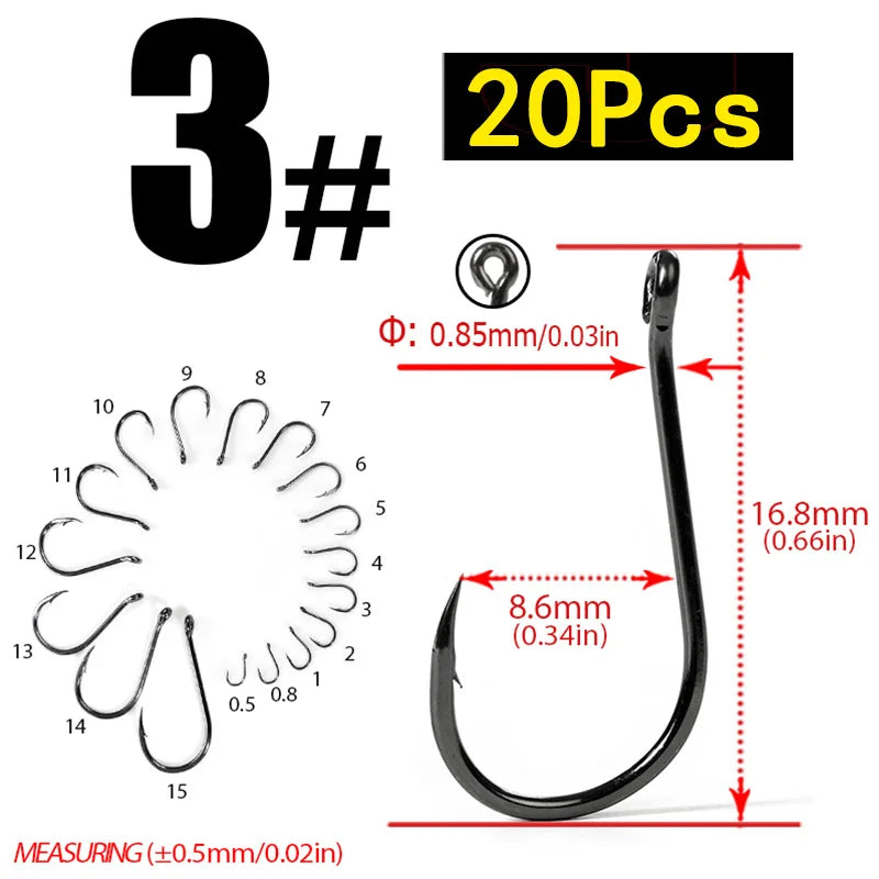 HookUpCo. Carbon Steel Circle Hooks for Fishing - HookUpCo.