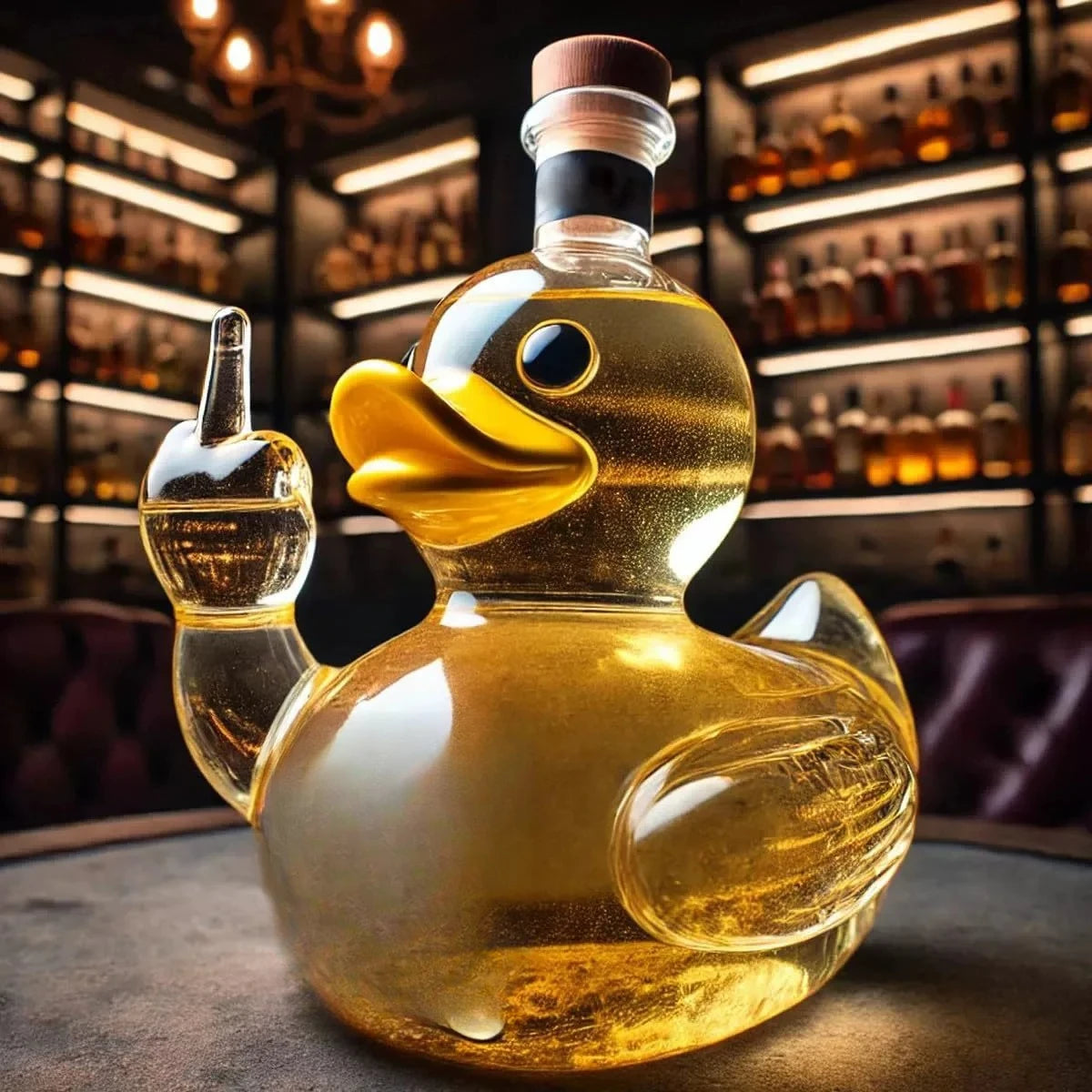 Whimsical Turtle Glass Decanter for Home Bar