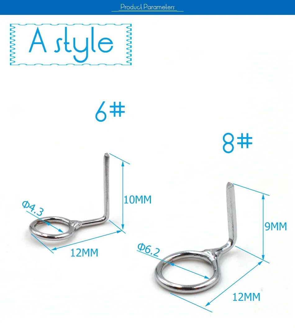 Premium Fishing Rod Guide Replacement Set - 6 Pcs - HookUpCo.