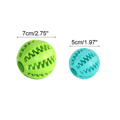Interactive Rubber Pet Balls for Chewing and Dental Care