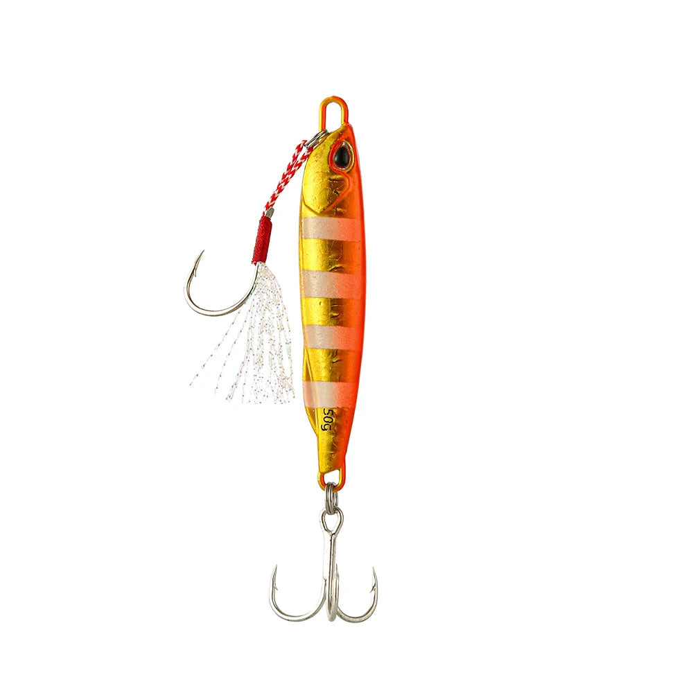 HookUpCo. Metal Cast Jig Spoon for Sea Bass - HookUpCo.