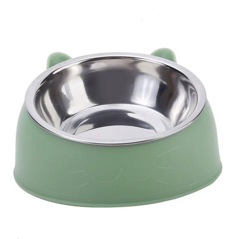Creative Stainless Steel Pet Feeding Bowls for Cats & Dogs