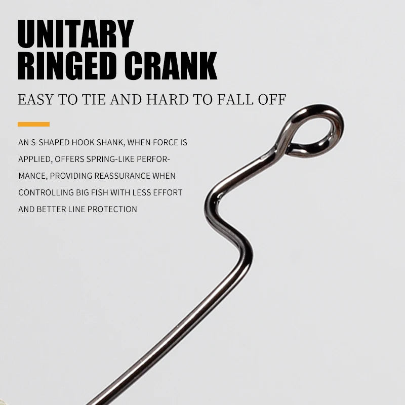 HookUpCo. High Carbon Steel Bass Fishing Hooks - HookUpCo.