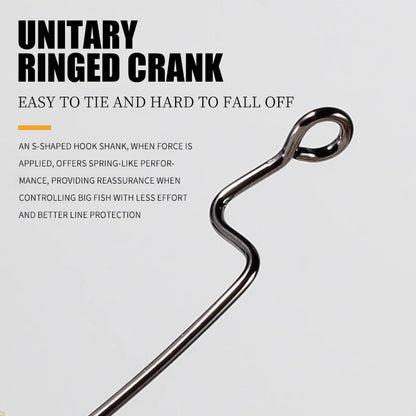 HookUpCo. High Carbon Steel Bass Fishing Hooks - HookUpCo.