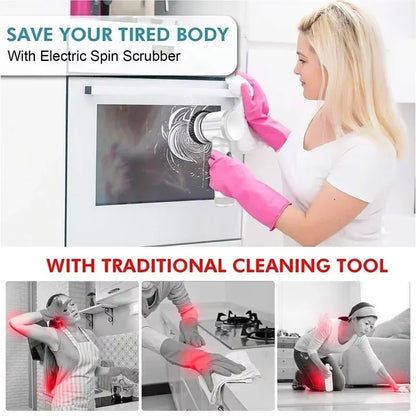 HookUpCo. Wireless Electric Cleaning Brush