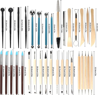 Pottery Clay Sculpting Tools Kits for Creative Artisans - Kits from 5 to 62 PCS.