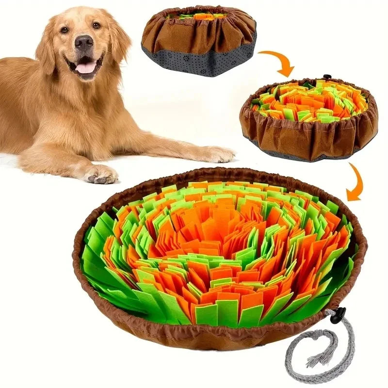 HookUpCo. Washable Pet Sniffing Feeder Mat