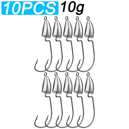 HookUpCo. Metal Jig Heads for Texas Rig Fishing - HookUpCo.