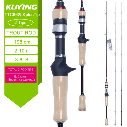 HookUpCo. Carbon Fishing Rod for Rivers and Streams - HookUpCo.