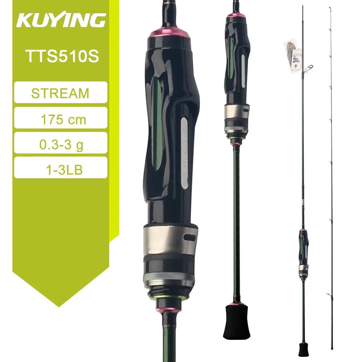 HookUpCo. Carbon Spinning Fishing Rod 5'10" - HookUpCo.