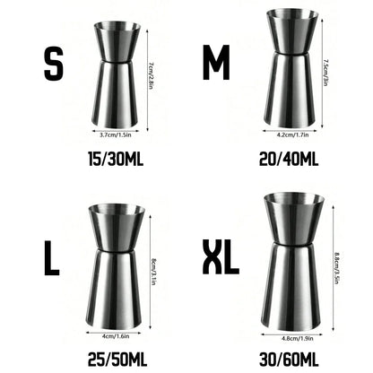 Stainless Steel Dual Shot Cocktail Shaker Tool