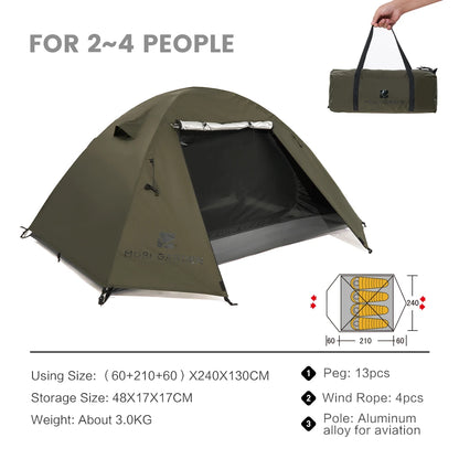 HookUpCo. Waterproof Camping Tent with Sun Protection - HookUpCo.