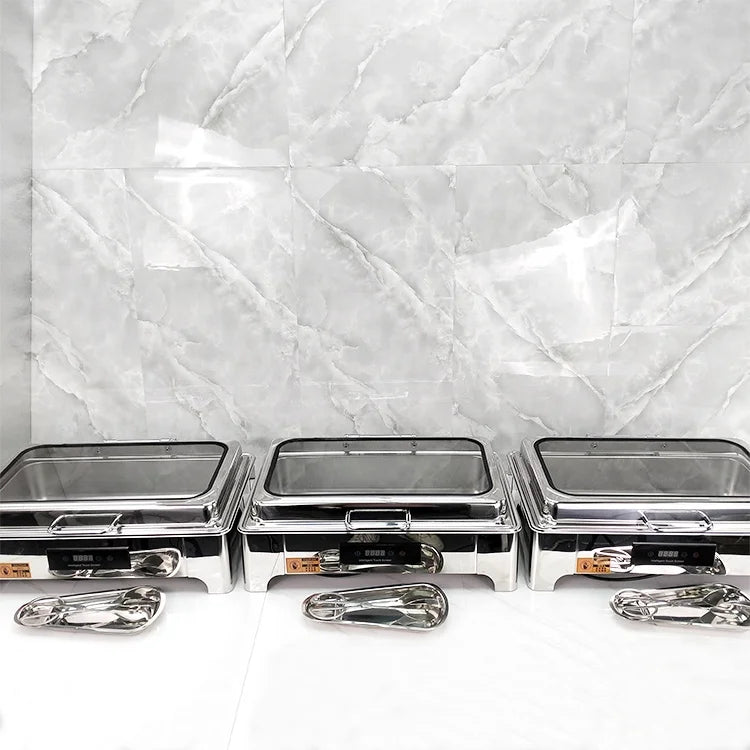 HookUpCo. Stainless Steel Buffet Warmers