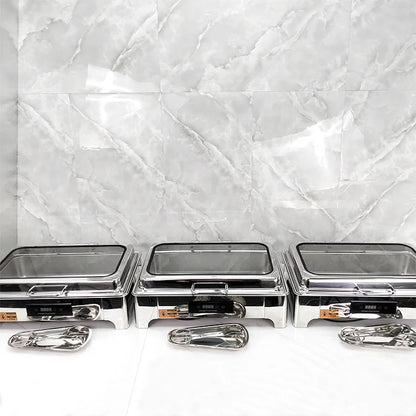 HookUpCo. Stainless Steel Buffet Warmers