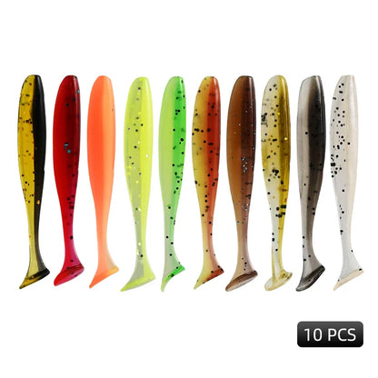 10 Pack - Swimbaits Soft-Silicone Fishing Lures for All Fish Types - HookUpCo.