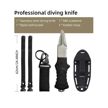 HookUpCo. Stainless Dive Rescue Knife