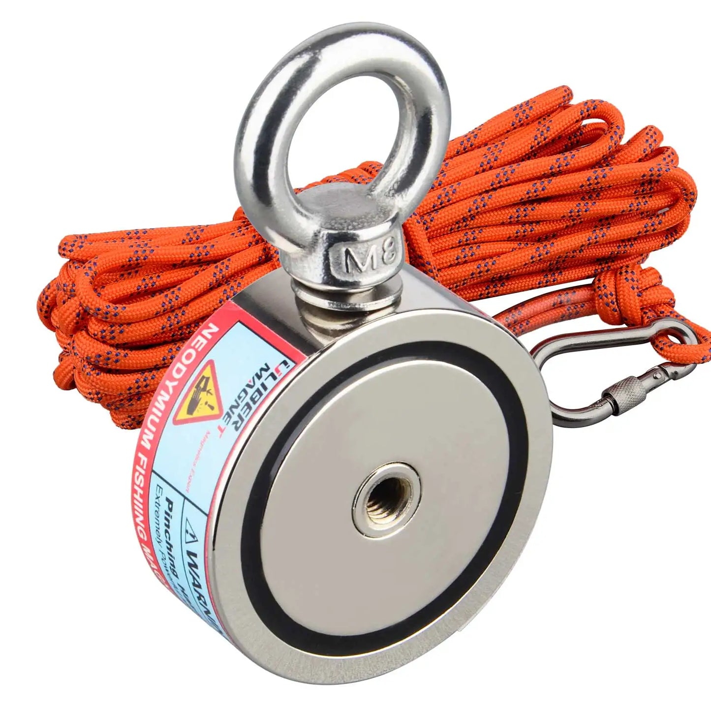 Heavy-Duty Neodymium Magnet Fishing Kit with Rope and Claw