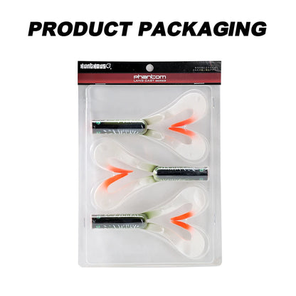 HookUpCo. Twin Tail Soft Fishing Lures, 3PCS - HookUpCo.