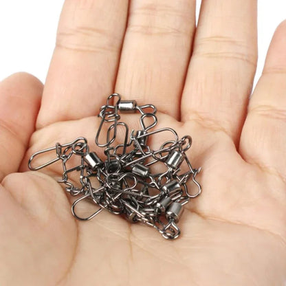 Durable Stainless Steel Fishing Swivel Kit 50-200Pcs