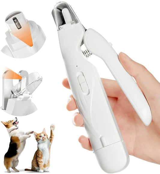 HookUpCo. Quiet Pet Nail Grinder with LED Lights