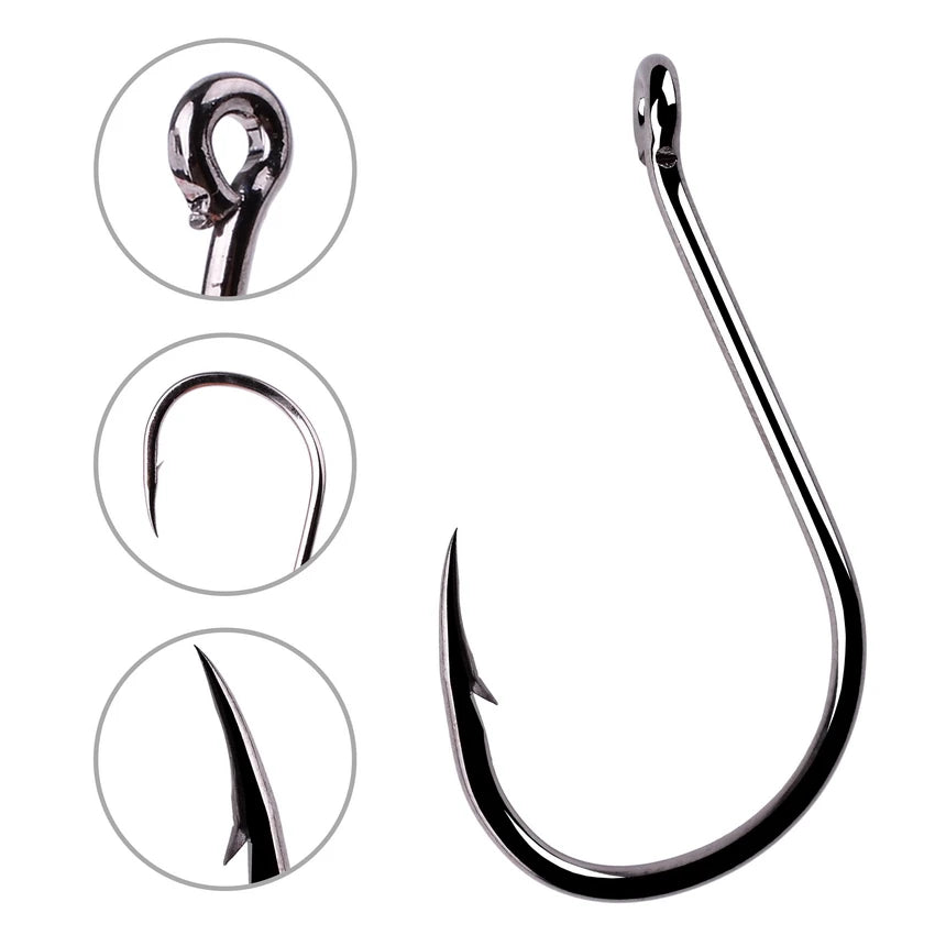 HookUpCo. 100pcs Circle Carp Fishing Hook Set - HookUpCo.
