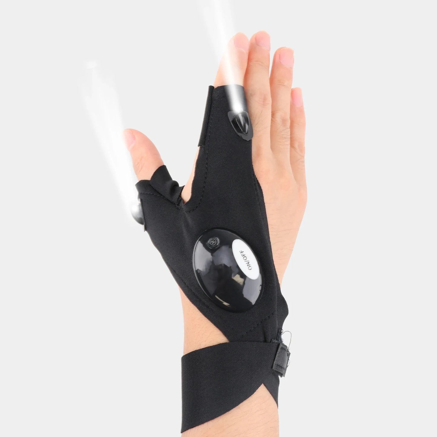 LED Waterproof Fingerless Gloves for Outdoor Activities