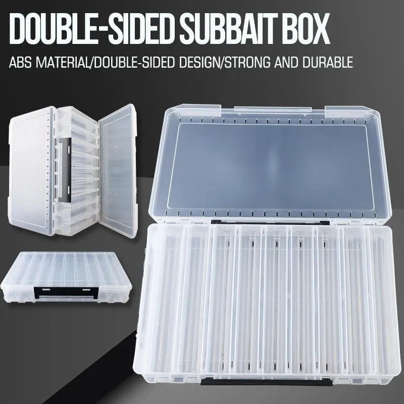 HookUpCo. Double-Sided Large Fishing Tackle Box