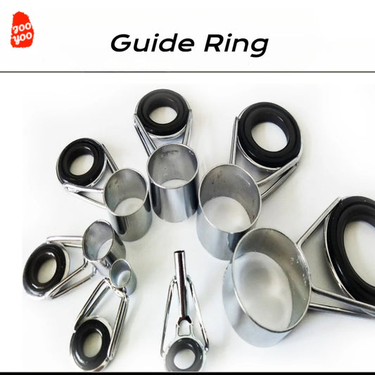 High Carbon Fishing Rod Guide Ring Set - 7 Packs - HookUpCo.