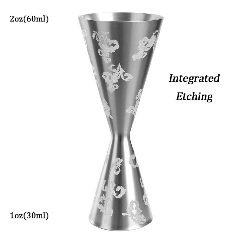 HookUpCo. Stainless Steel Cocktail Jigger Set