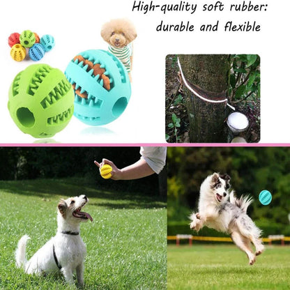 Interactive Rubber Pet Balls for Chewing and Dental Care