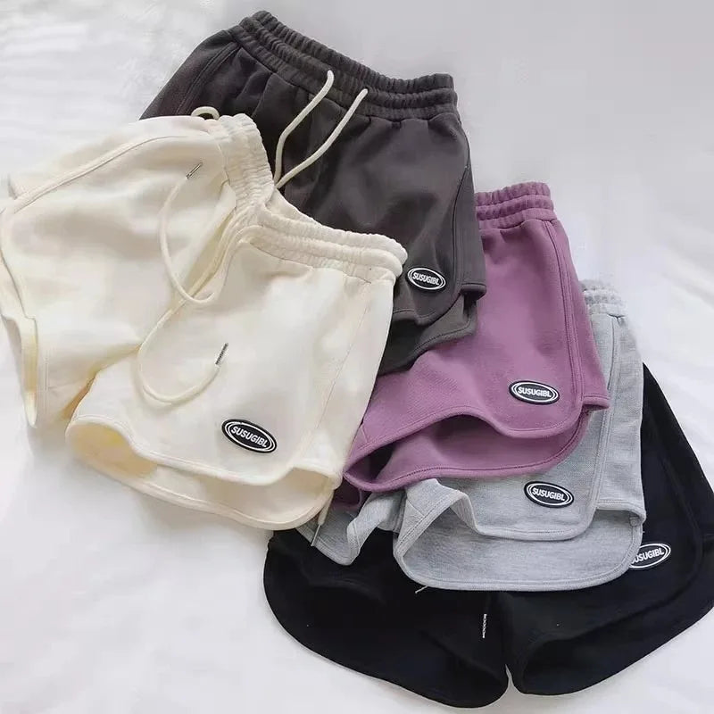 High Waist Women’s Drawstring Sports Shorts for Summer Fun
