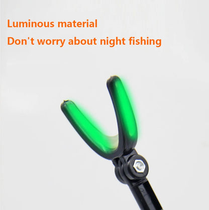 HookUpCo. 360° Fishing Rod Rest with Luminous Grip - HookUpCo.