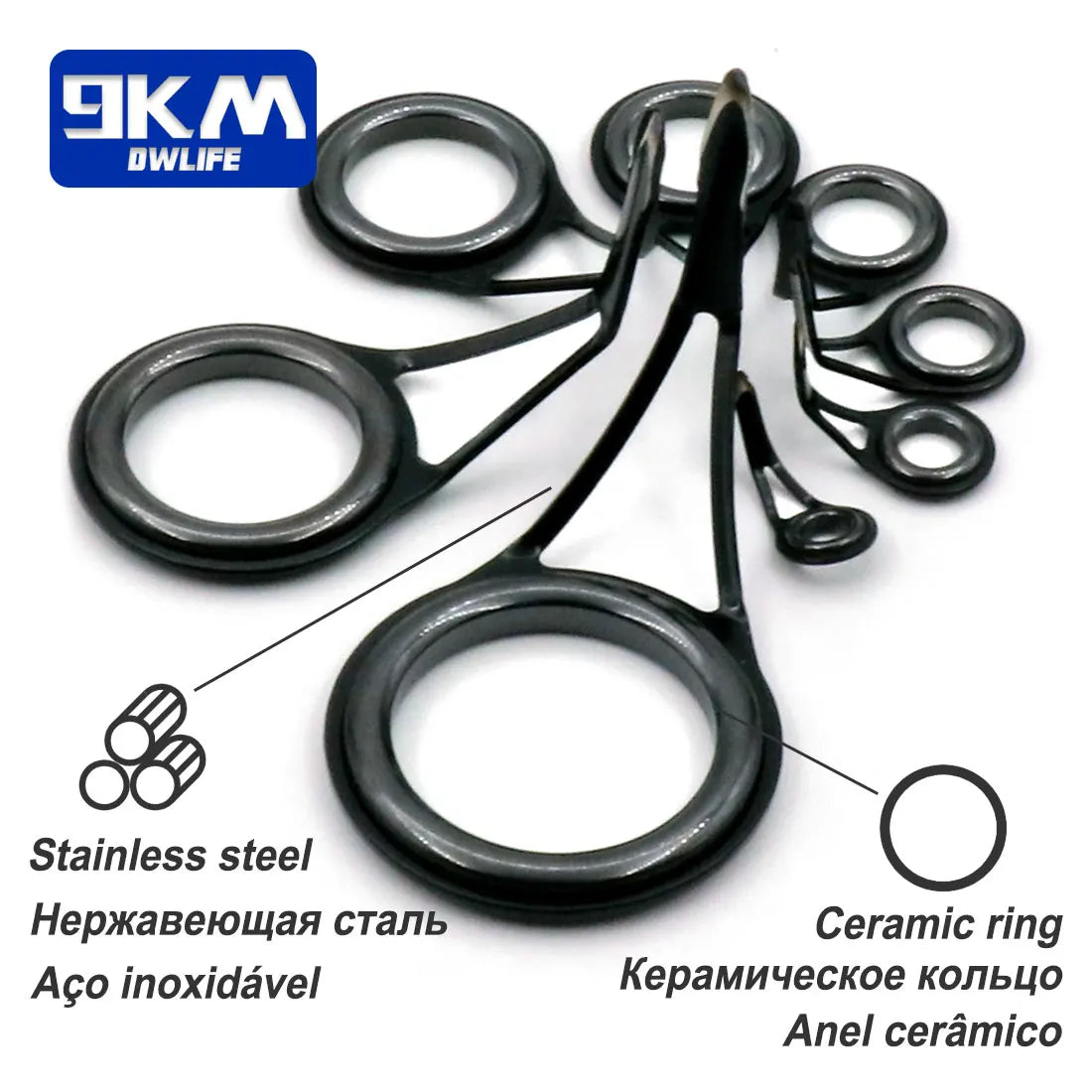 Telescopic Fishing Rod Repair Kit - 105 Pieces