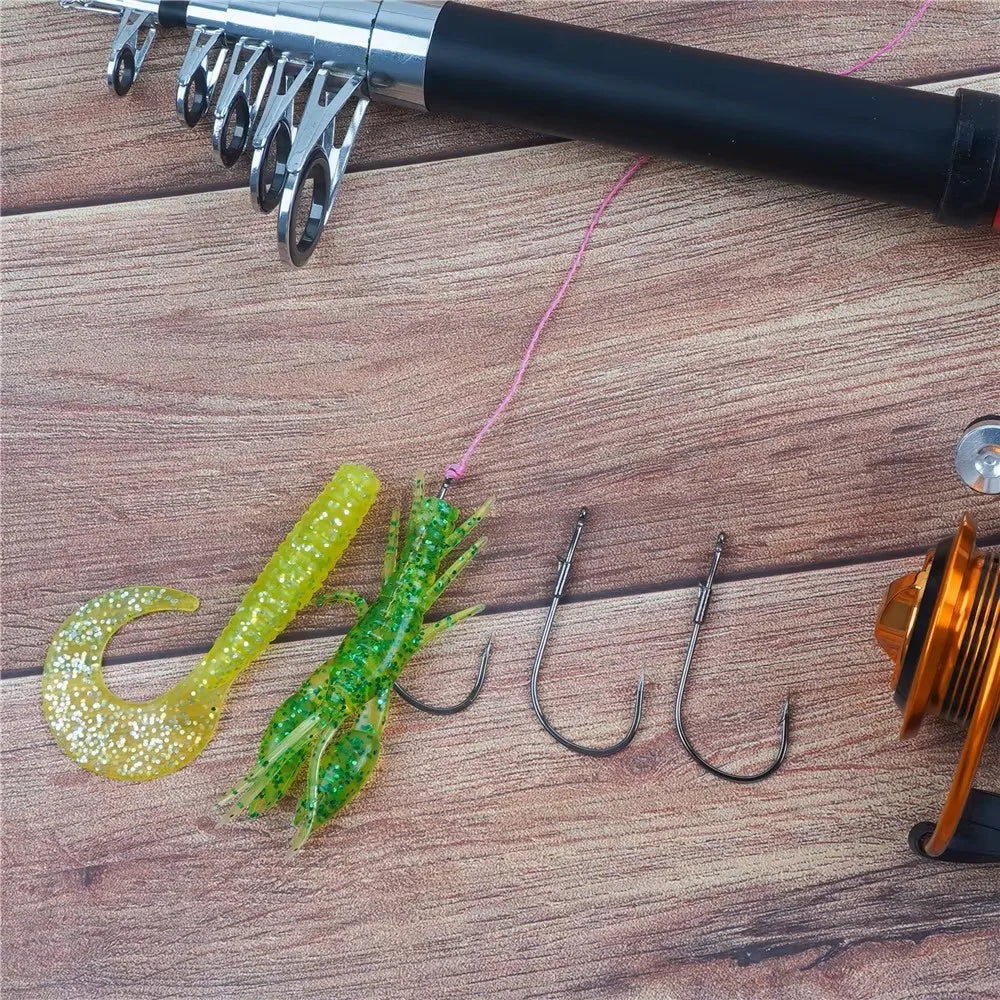 HookUpCo. Heavy Cover Worm Hooks for Bass Fishing - HookUpCo.