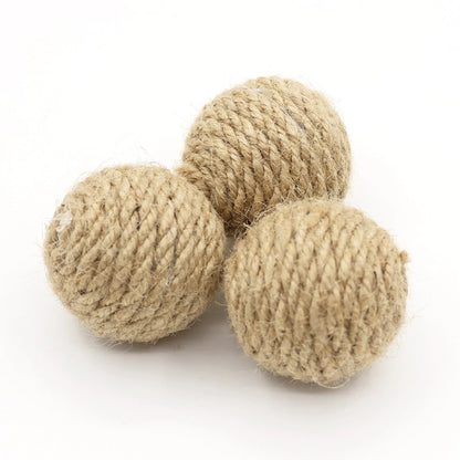 HookUpCo. Interactive Hemp Rope Cat Toy Ball