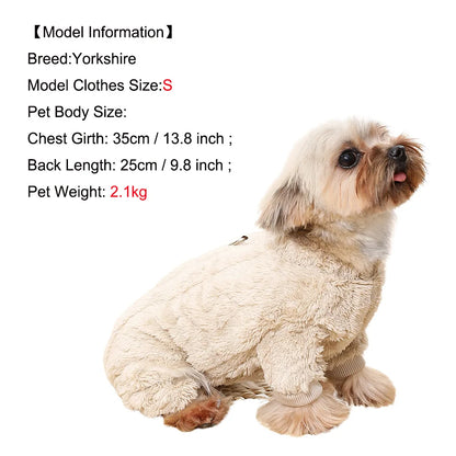 HookUpCo. Cozy Fleece Jumpsuit for Dogs