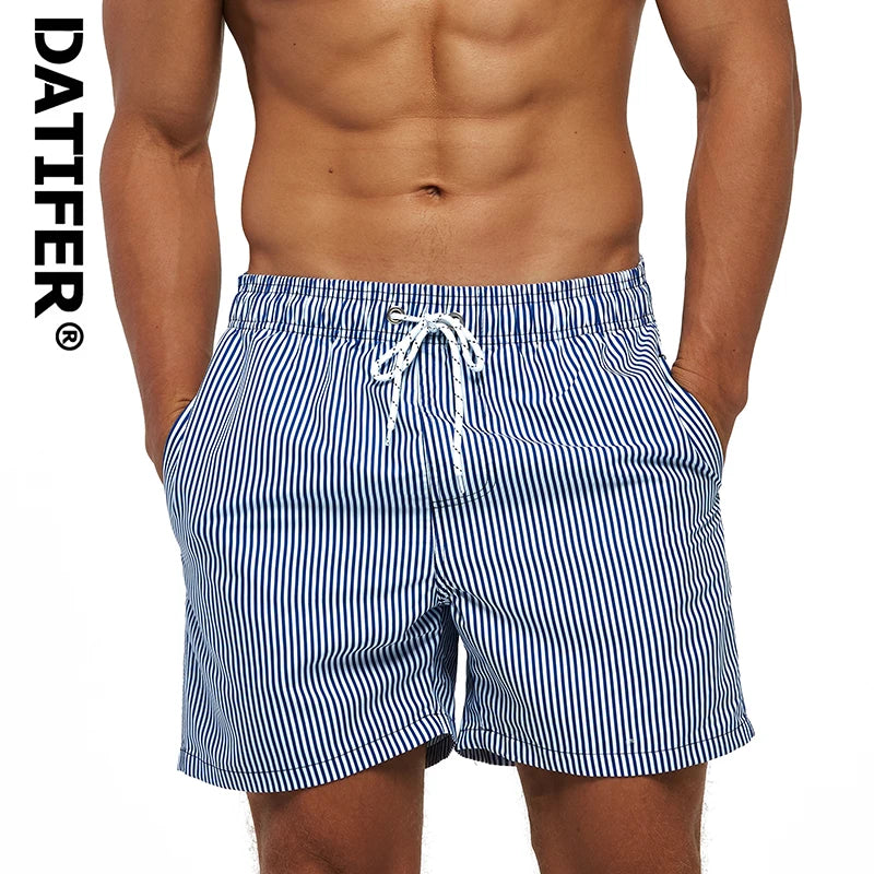 HookUpCo. Men's Beach Print Shorts for Summer Fun