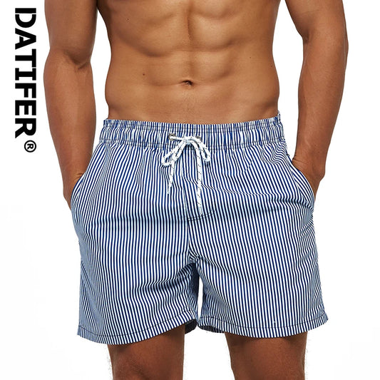 HookUpCo. Men's Beach Print Shorts for Summer Fun
