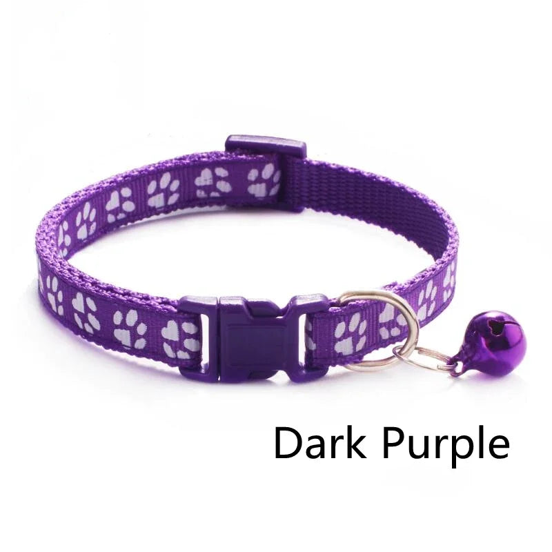 HookUpCo. Colorful Pet Collar with Safety Bell