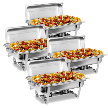 HookUpCo. Stainless Steel Chafing Set