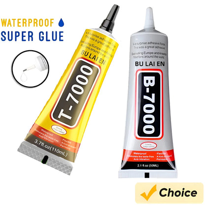 HookUpCo. B-7000 Clear Adhesive for Repairs