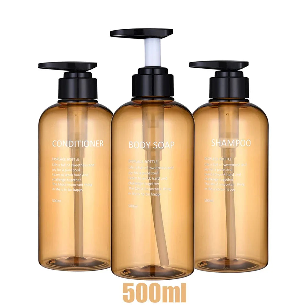 HookUpCo. Refillable Bathroom Soap Dispenser Set