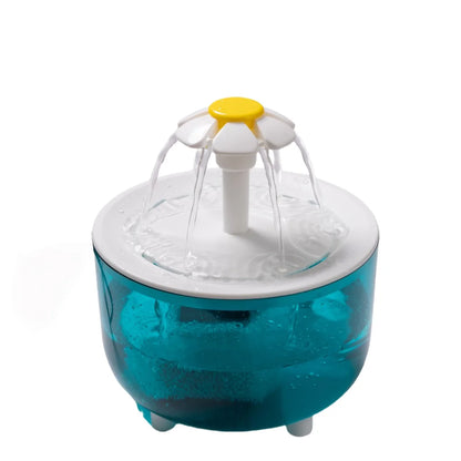 HookUpCo. Cat Flower Water Dispenser, Quiet Filtered